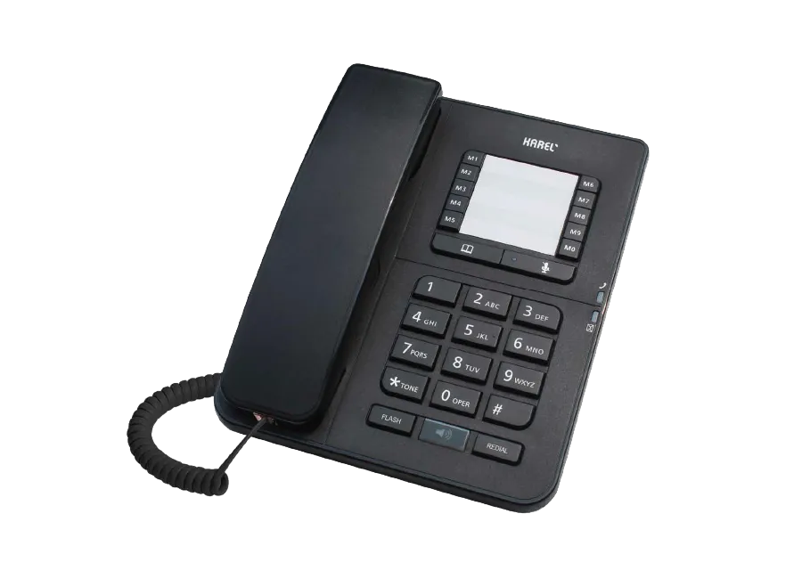 Karel TM142 Masa Telefonu Siyah