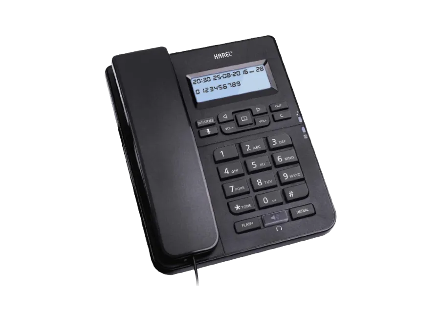 Karel TM145 Ekranlı Masa Telefonu Siyah