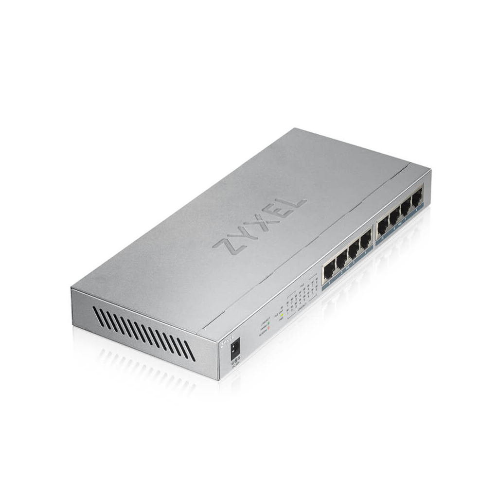 Zyxel GS1008HP 8 Port Gigabit PoE+ Yönetilemez Masaüstü Switch - Görsel 4