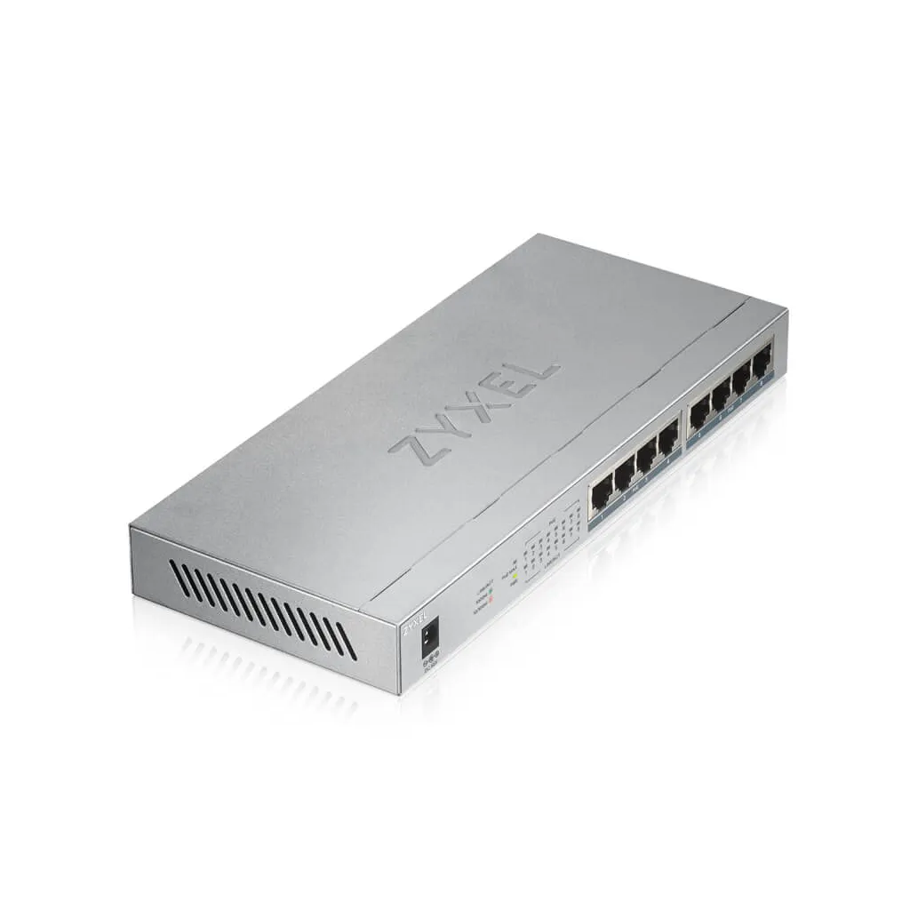 Zyxel GS1008HP 8 Port Gigabit PoE+ Yönetilemez Masaüstü Switch - görsel 4
