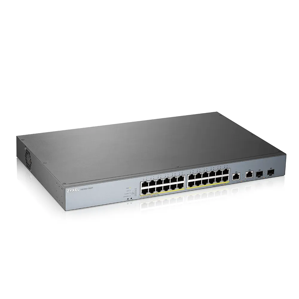 Zyxel GS1350-26HP 24 Port Gigabit PoE+ Akıllı CCTV Yönetilebilir Switch