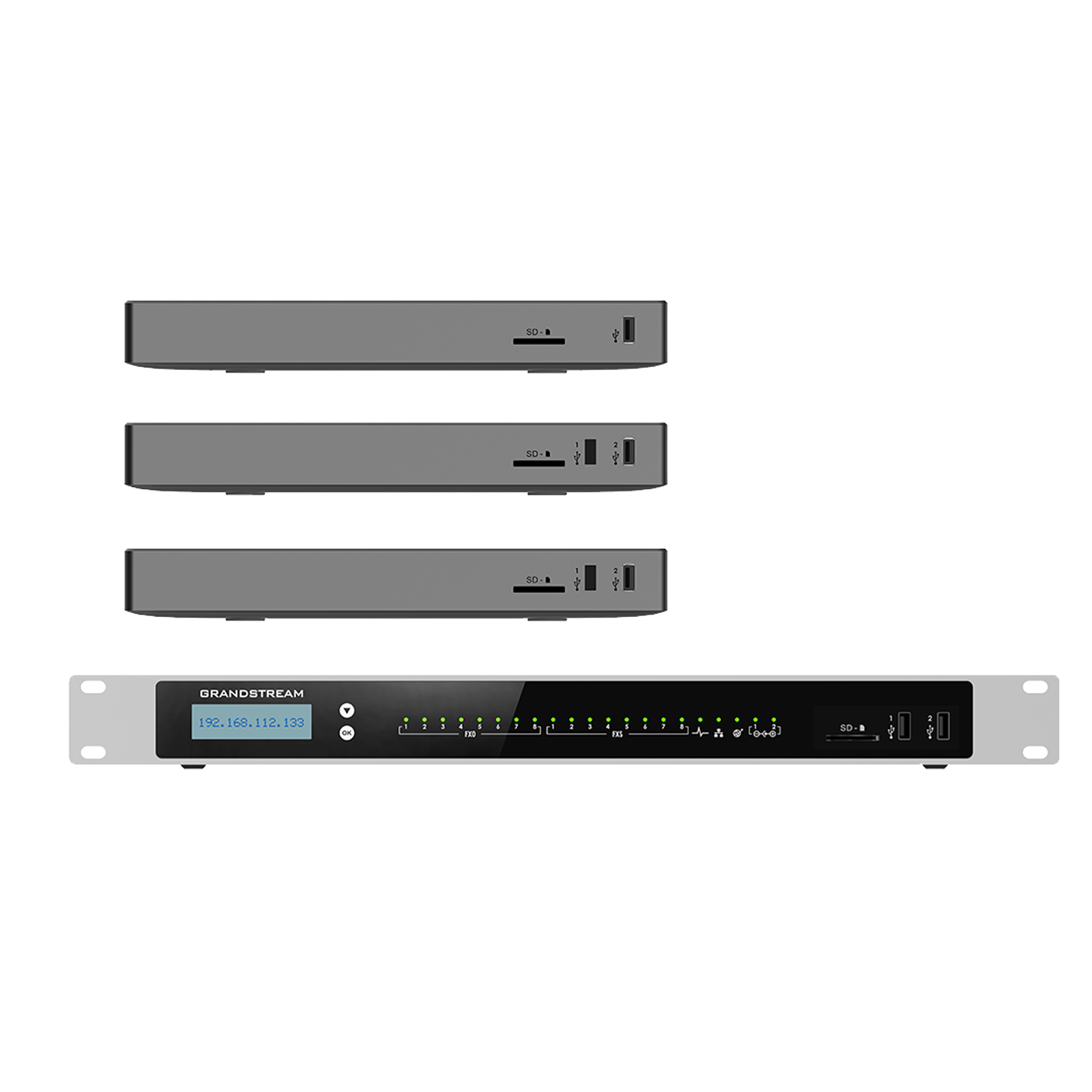 GrandStream UCM6302A IP PBX Telefon Santrali - Görsel 3