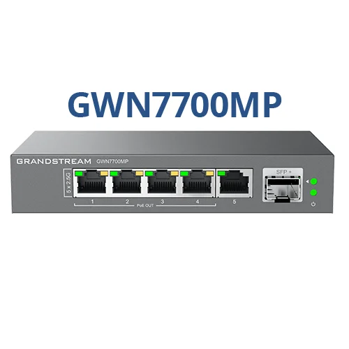 Grandstream GWN7700MP 6-Port 2.5G Yönetilemeyen Poe Switch