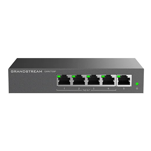 Grandstream GWN7700P 5-Port Yönetilemeyen Poe Switch