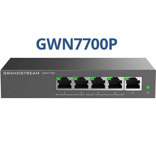 Grandstream GWN7700P 5-Port Yönetilemeyen Poe Switch