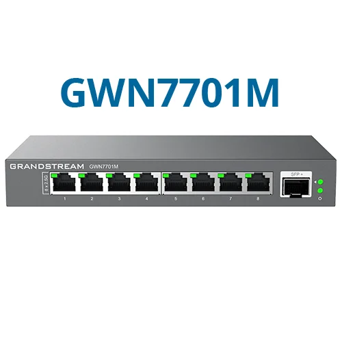 Grandstream GWN7701M 9-Port 2.5G Multi-Gigabit Yönetilemeyen Switch