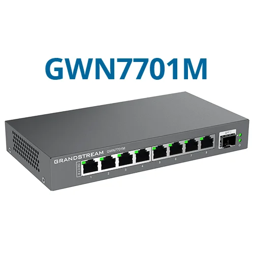 Grandstream GWN7701M 9-Port 2.5G Multi-Gigabit Yönetilemeyen Switch
