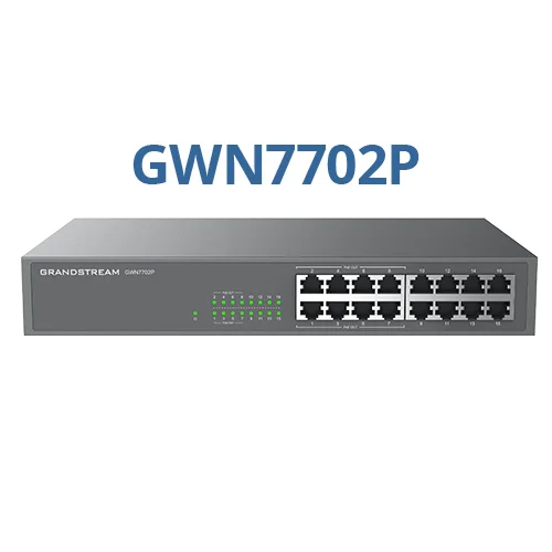 Grandstream GWN7702P 16-Port Yönetilemeyen Poe Switch