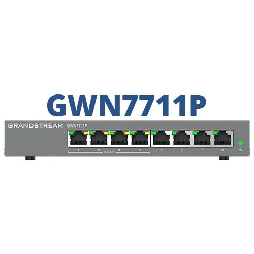 Grandstream GWN7711P 8-Port Lite Yönetilebilir Poe Switch