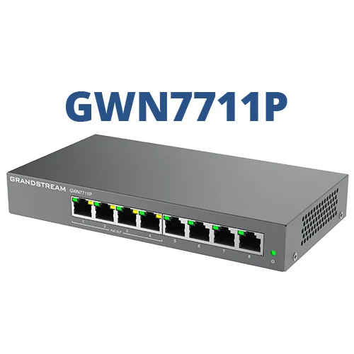 Grandstream GWN7711P 8-Port Lite Yönetilebilir Poe Switch