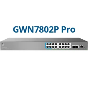 Grandstream GWN7802P Pro 16-Port Yönetilebilir Poe Switch