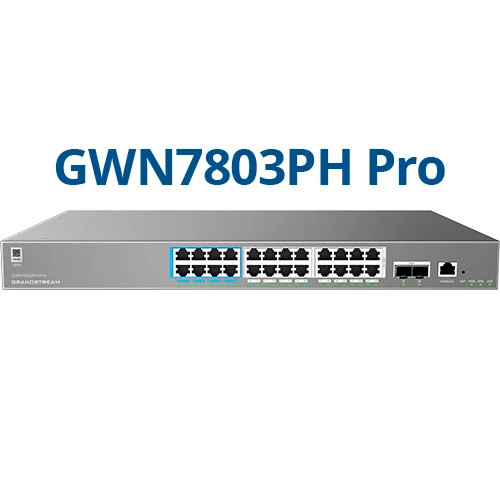 Grandstream GWN7803PH Pro 24-Port Yönetilebilir Poe Switch