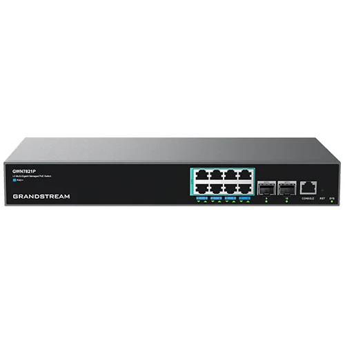 Grandstream GWN7821P 8-Port Multi-Gigabit Layer 3 Poe Switch