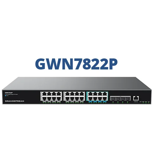 Grandstream GWN7822P 24-Port Multi-Gigabit Layer 3 Poe Switch