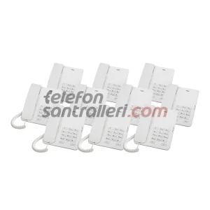 Karel TM140 Masa Telefonu Beyaz 10'lu Paket