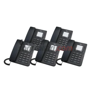 Karel TM142 Masa Telefonu Siyah 5'li Paket