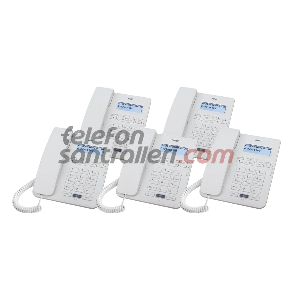 Karel TM145 Ekranlı Masa Telefonu Bej 5'li Paket