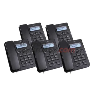 Karel TM145 Ekranlı Masa Telefonu Siyah 5'li Paket