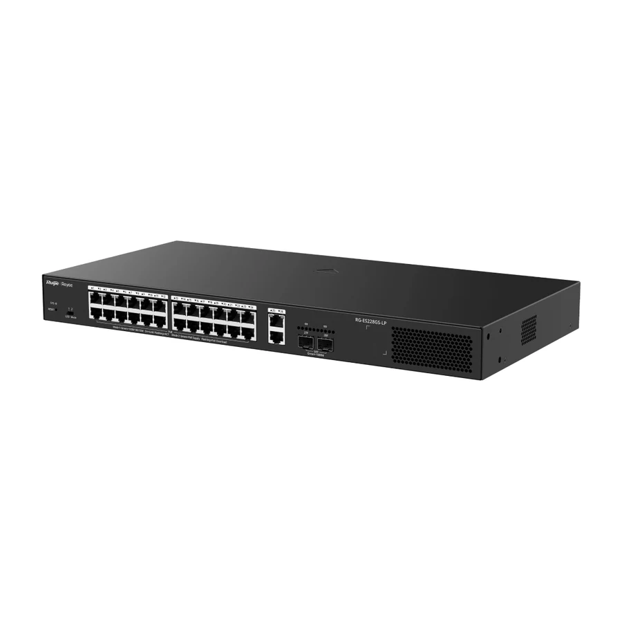 Ruijie Reyee RG-ES228GS-LP 24 Port PoE+ 2 SFP 250W Gigabit Bulut Yönetimli Switch